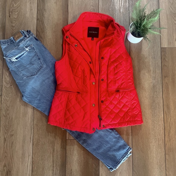 Talbots Jackets & Blazers - Talbots red quilted vest